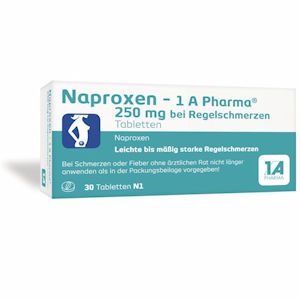 NAPROXEN-1A Pharma 250 mg b.Regelschmerzen Tabl.